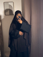 Khimar cape à fente