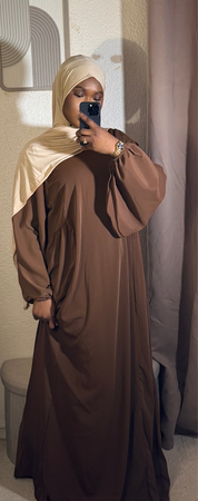 Abaya manche bouffante