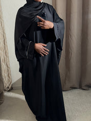Abaya sade à strass