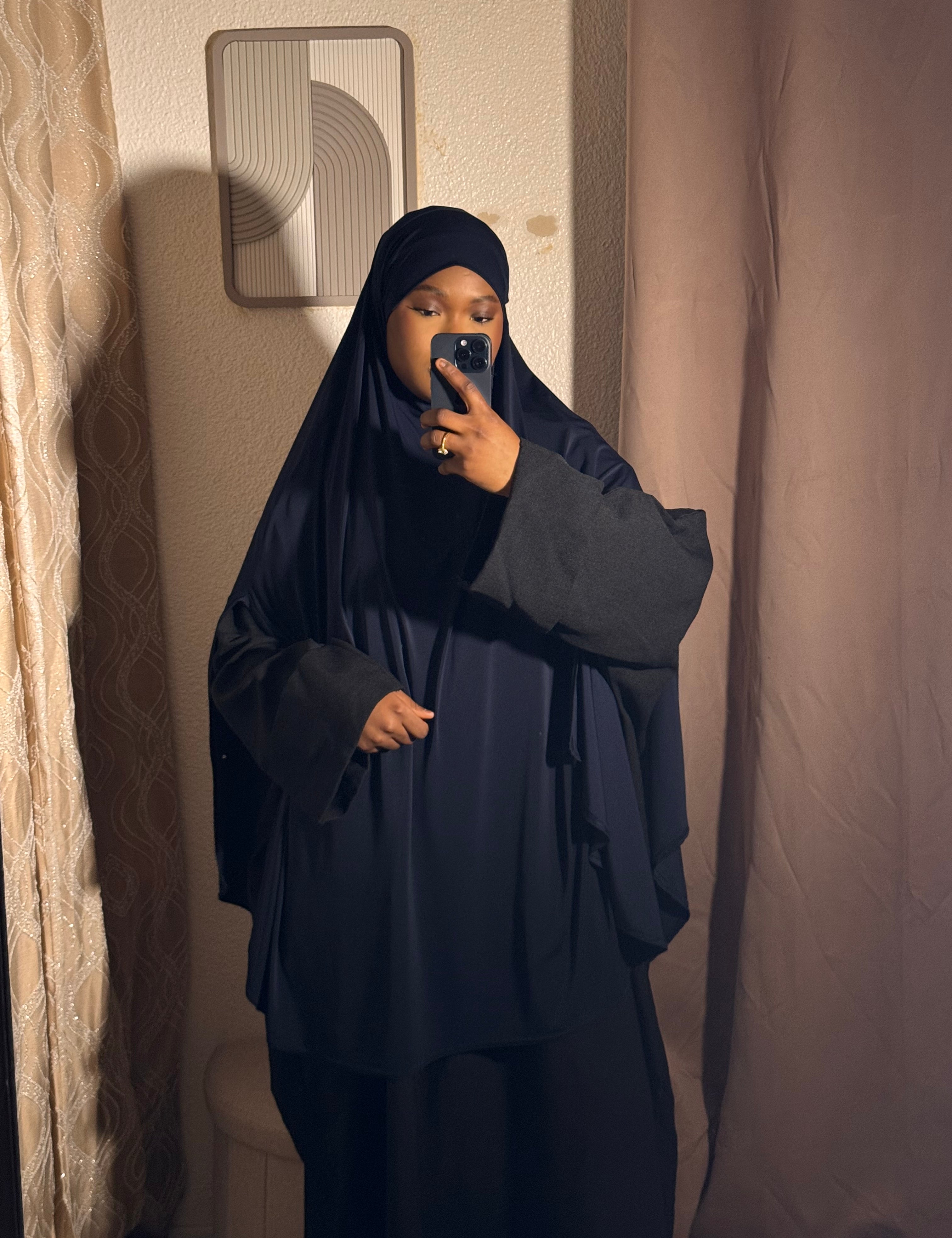 Khimar cape à fente