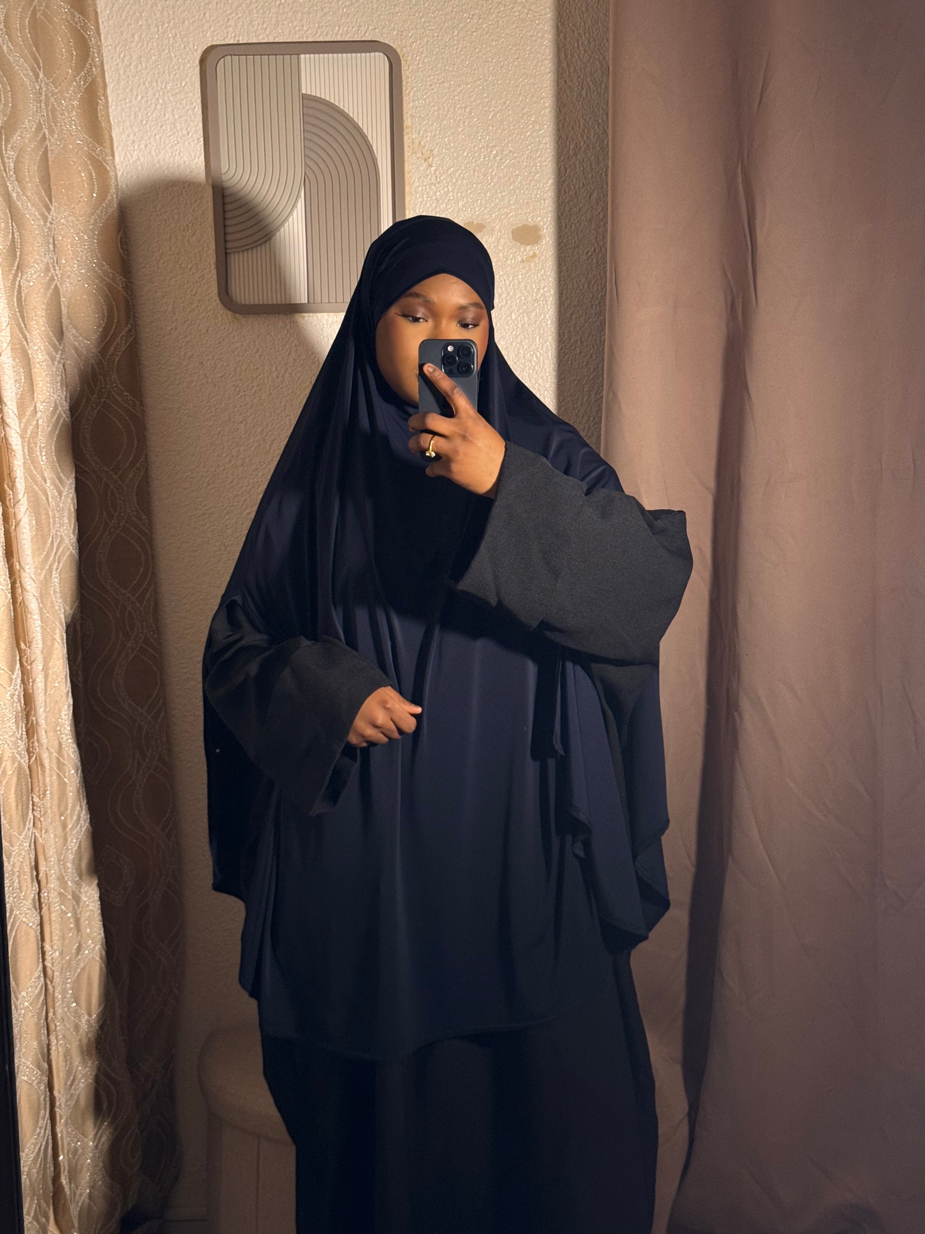 Khimar cape à fente