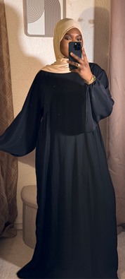 Abaya manche bouffante