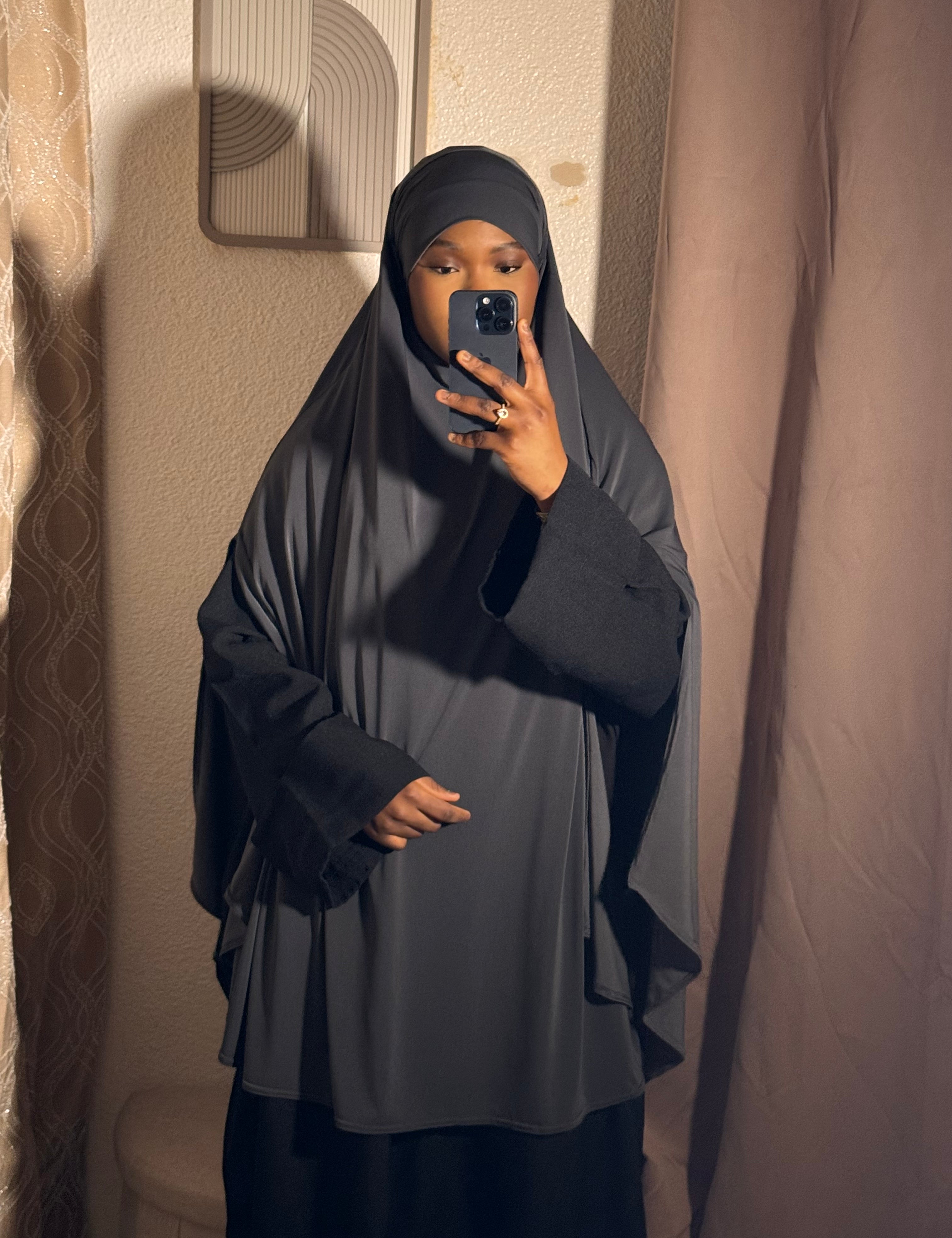 Khimar cape à fente