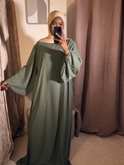 Abaya manche bouffante