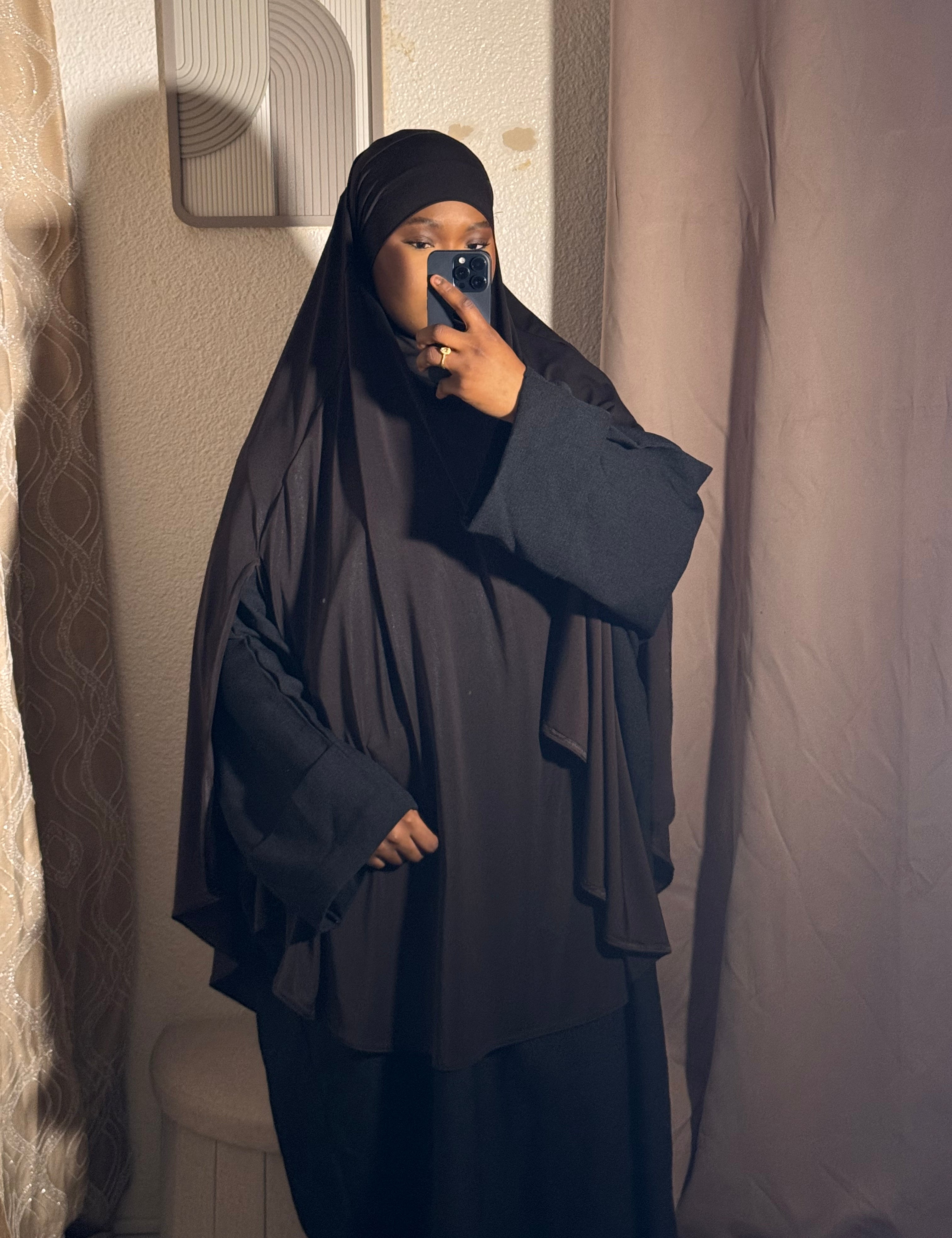 Khimar cape à fente