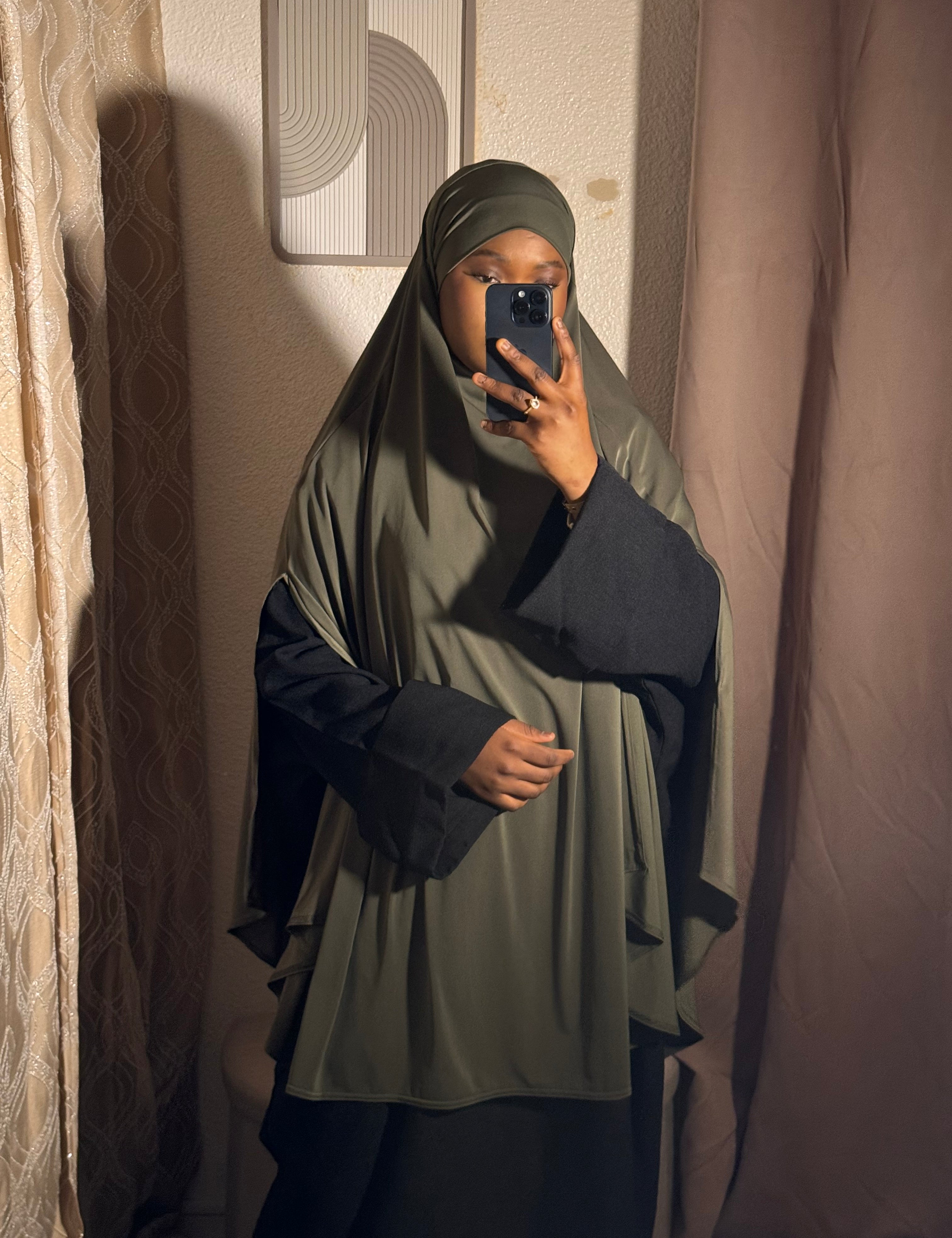 Khimar cape à fente