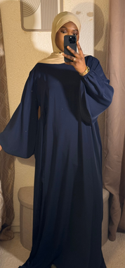 Abaya manche bouffante