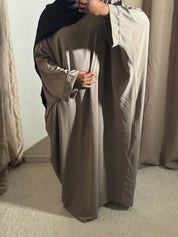 Abaya sade à strass