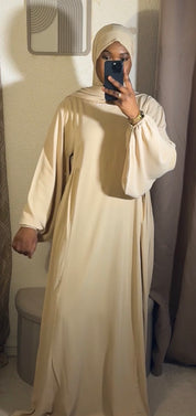 Abaya manche bouffante