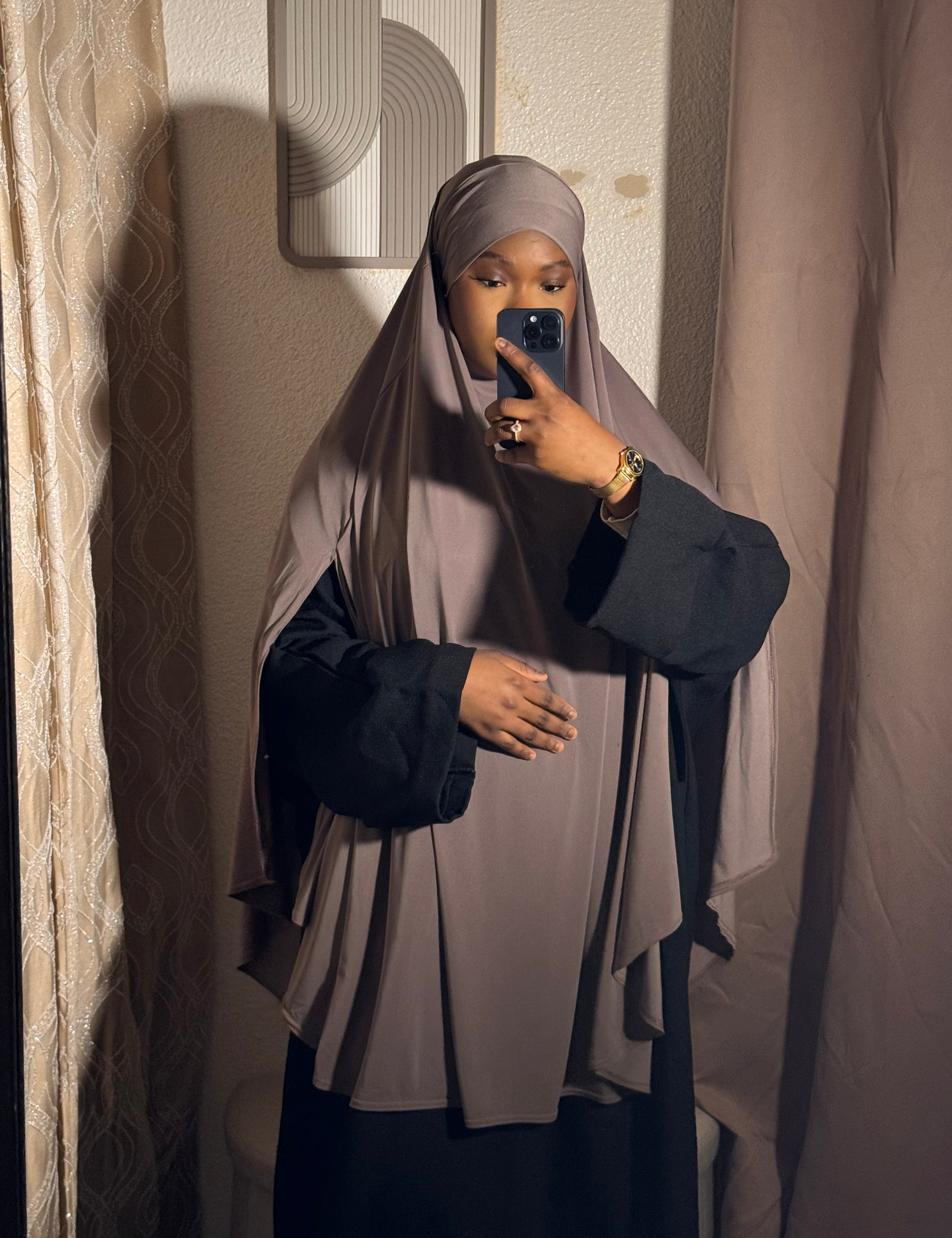 Khimar cape à fente