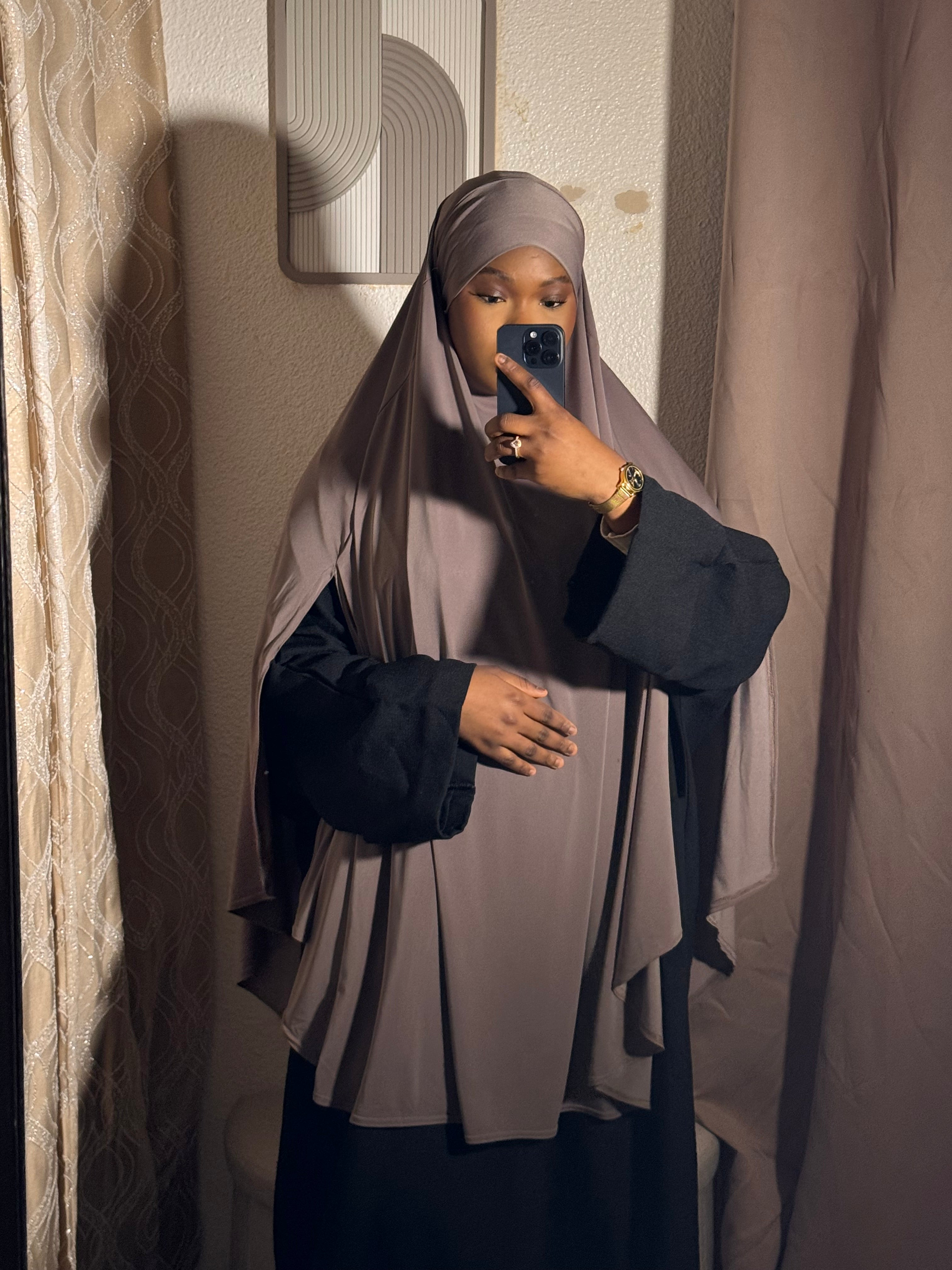 Khimar cape à fente