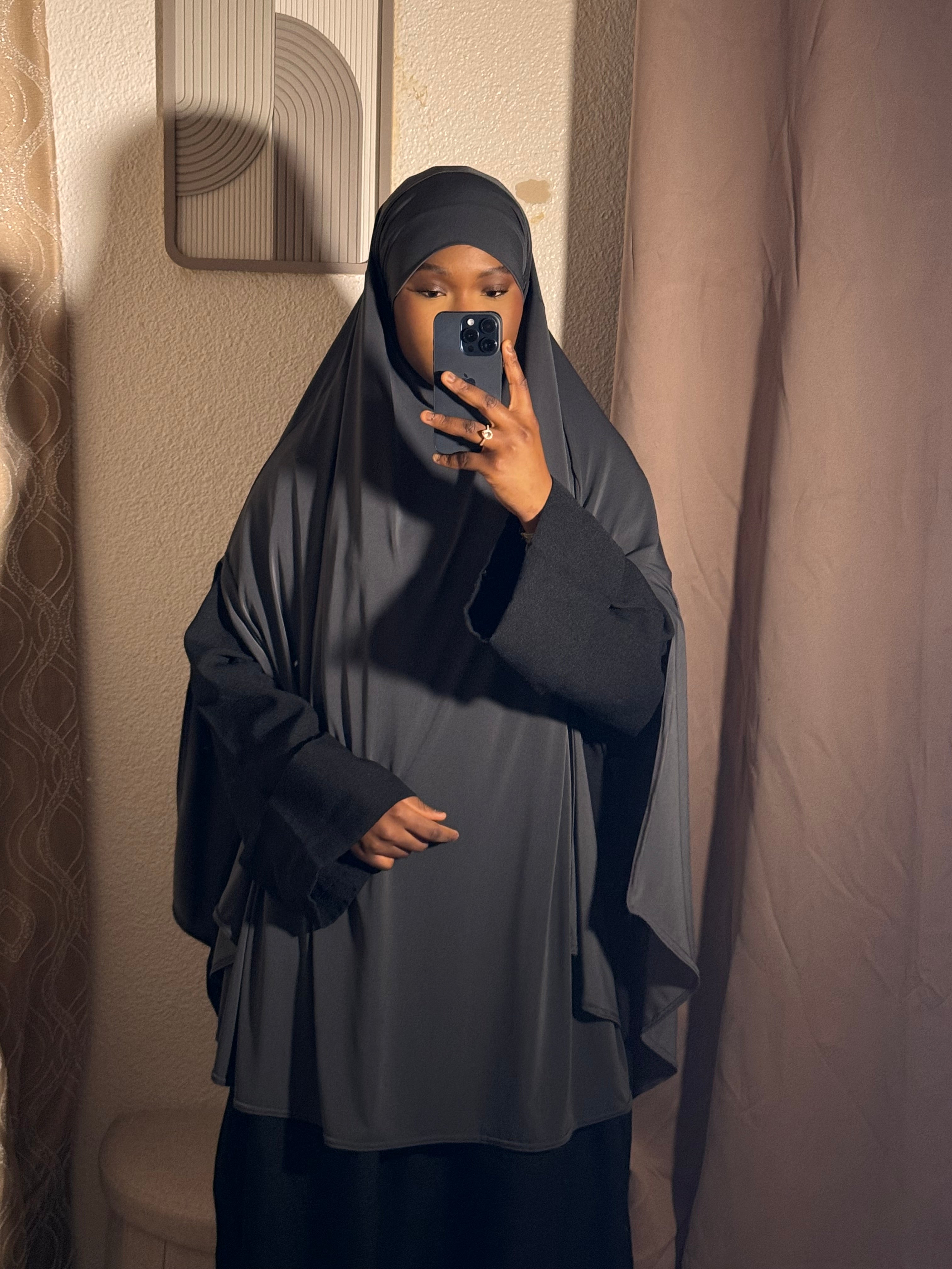 Khimar cape à fente