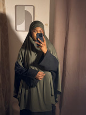 Khimar cape à fente